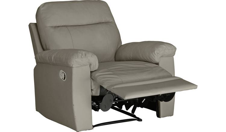 Argos leather best sale sofa recliner