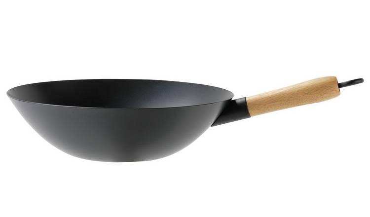 Argos Home 30cm Carbon Steel Wok