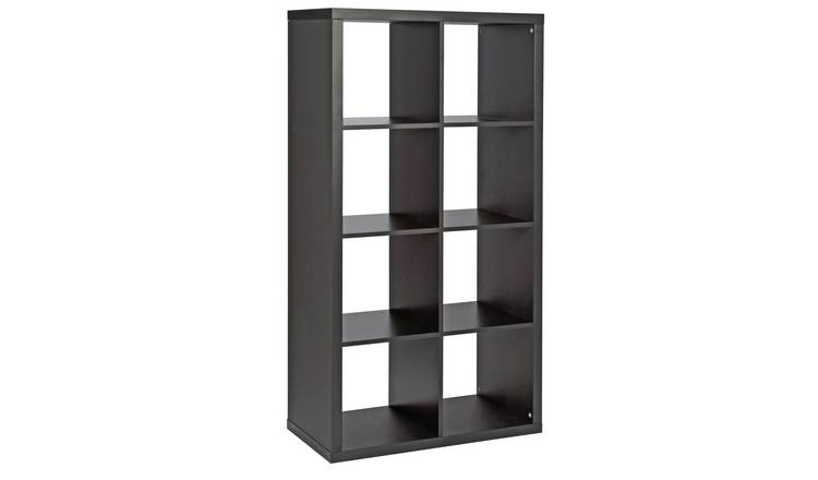 Buy Habitat Squares Plus 8 Cube Storage Unit Black Bookcases and