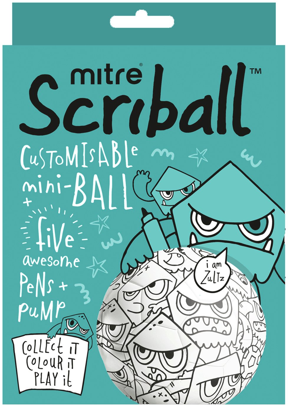 Mitre Zoids Scriball Colouring Mini Football Review