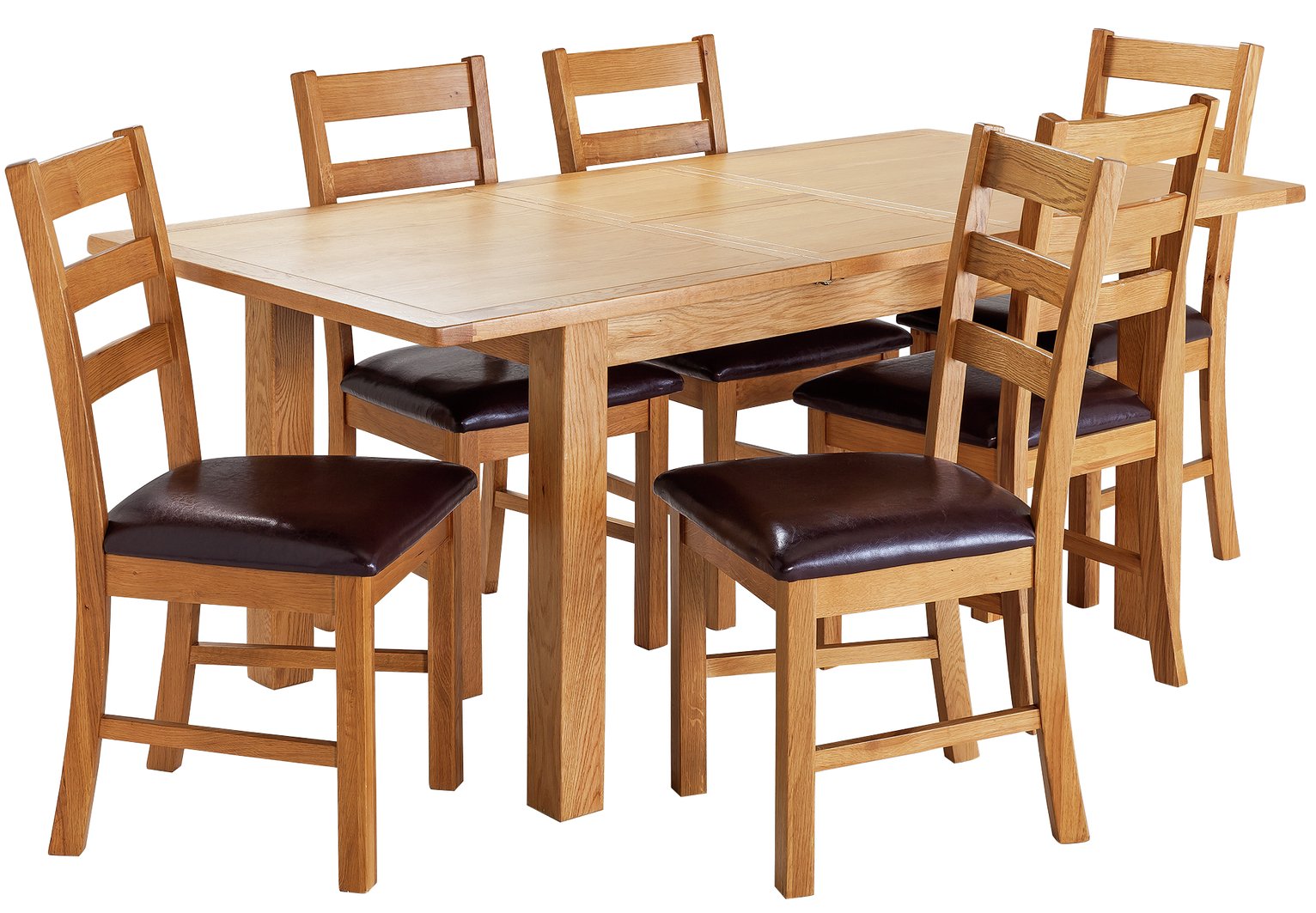 Argos Home Ashwell XL Extendable Oak Veneer Table & 6 Chairs Reviews