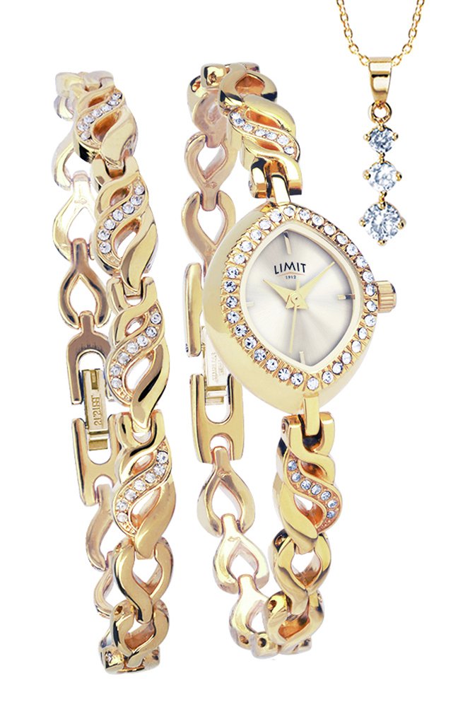 Limit Ladies' Gold Coloured Watch, Pendant and Bracelet Set Review