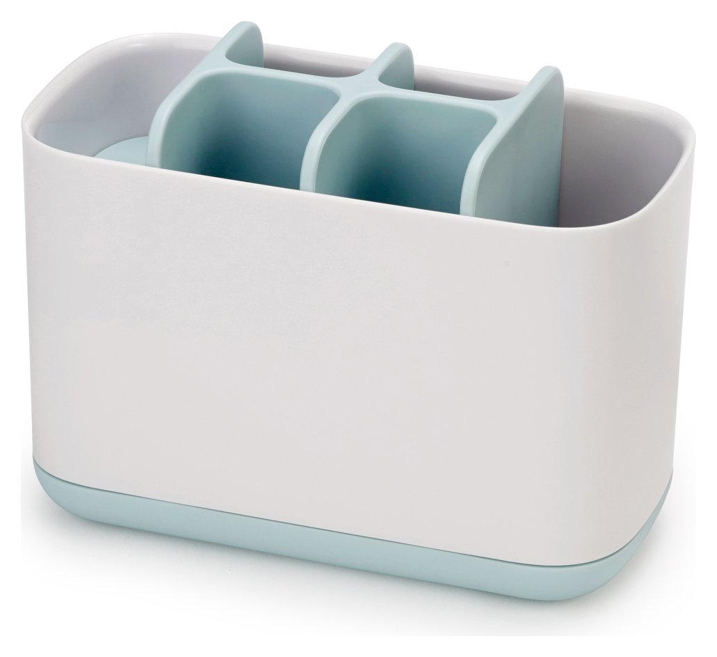 Joseph Joseph Large Toothbrush Caddy - White & Blue