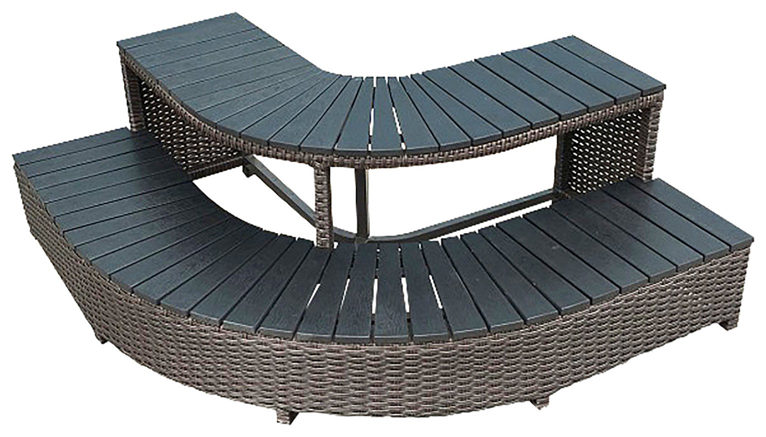 Canadian Spa Company Corner Steps Square Surround Furniture Review