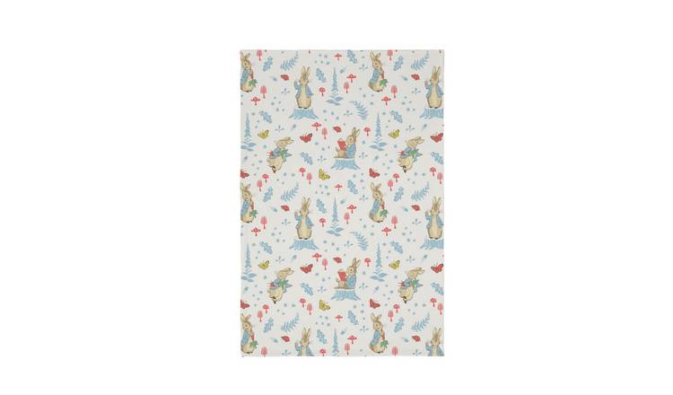 Peter Rabbit Fleece Throw - White - 150x100cm