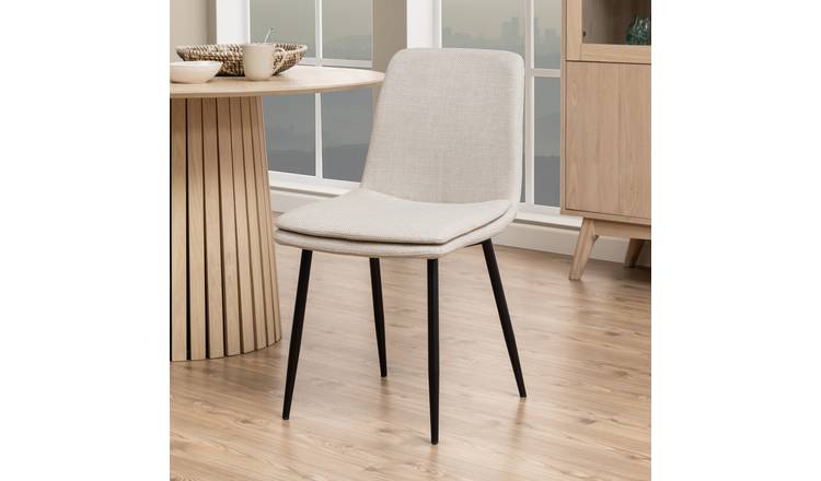 Furniture To Go Becca Pair Of Fabric Dining Chairs - Beige
