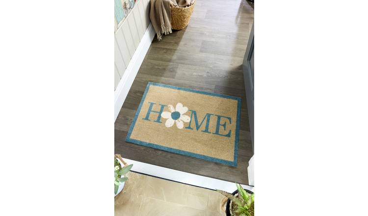 My Mat Flower Home Green Doormat - 50x75cm