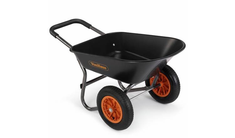 VonHaus 78L Plastic Heavy Duty Wheelbarrow