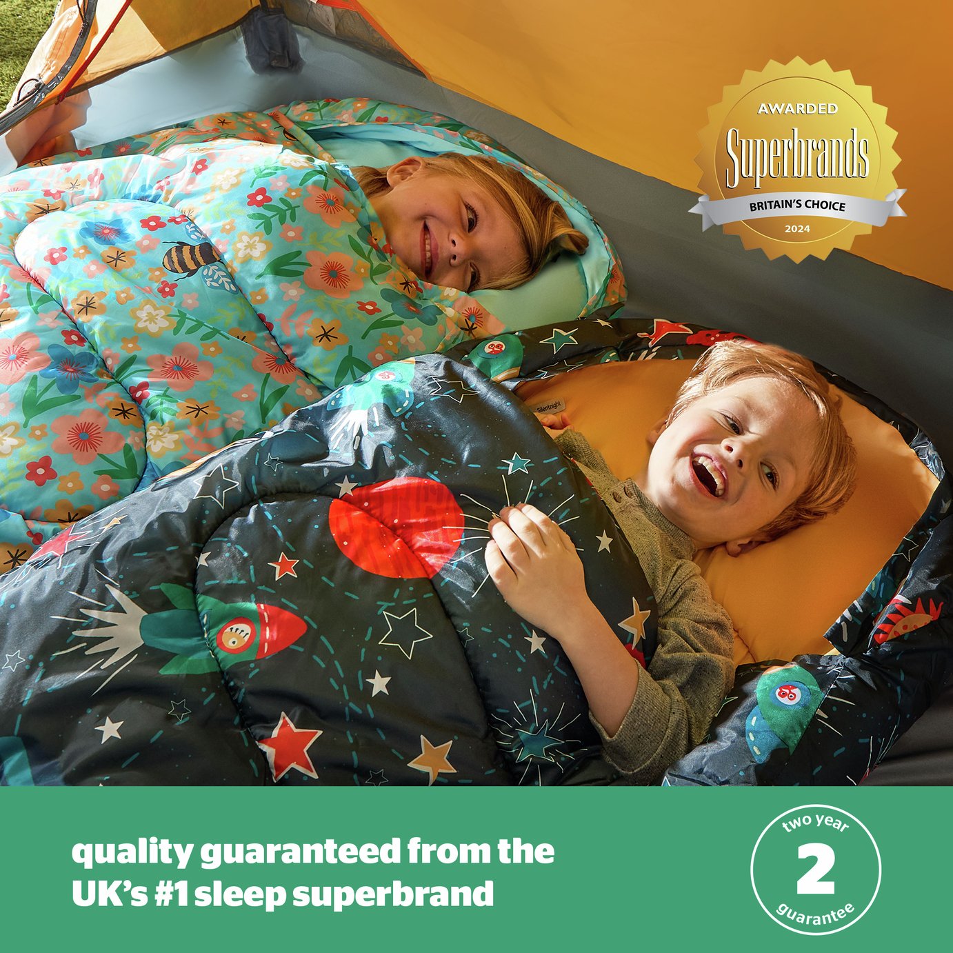 Buy Silentnight 400 GSM Kids Envelope Sleeping Bag - Floral