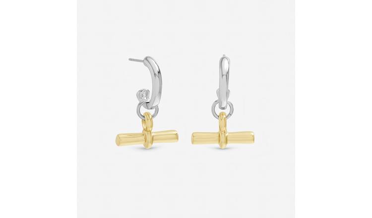 Inicio Duotone T-Bar Earrings In Gift Pouch