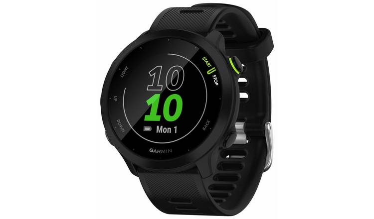 Garmin Forerunner 55 GPS Running Smart Watch - Black
