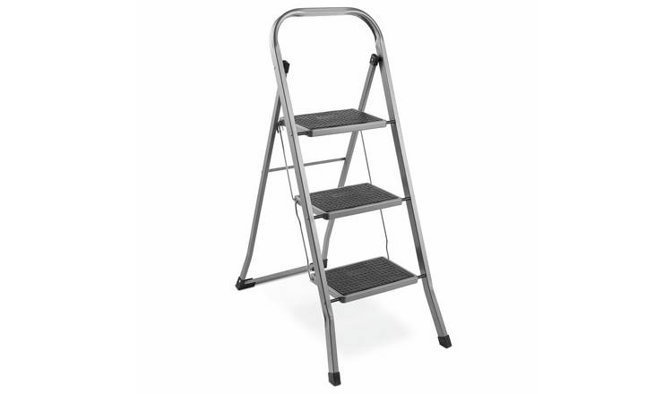 VonHaus 3 Tread Foldable Step Ladder
