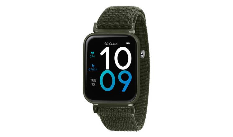 Tikkers Smart Series 13 Khaki Strap Smart Watch