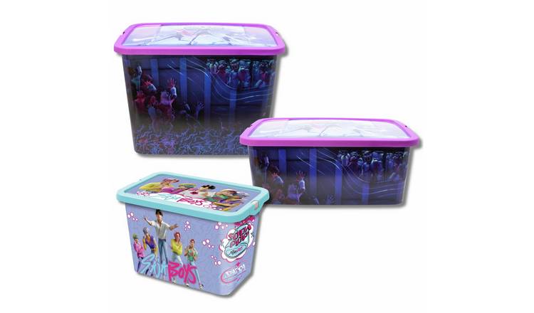 Netflix Kpop Demon Hunters Plastic Set of 3 Storage Boxes