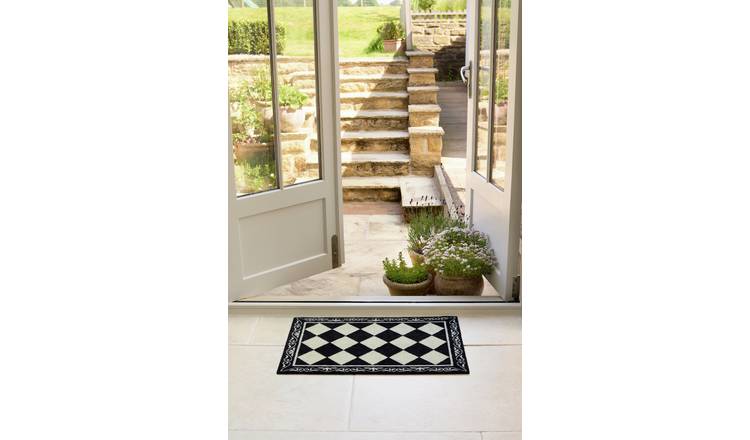 My Mat Manor Tile Short Pile Doormat - 50x75cm