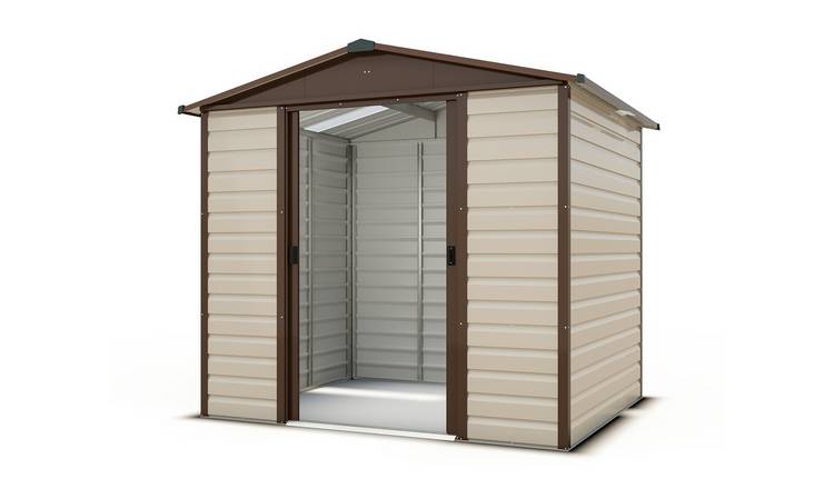Yardmaster Metal Apex Shiplap Garden Shed - 8x6ft