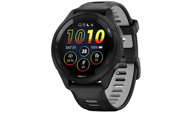 Garmin Forerunner 265 46mm Running Smart Watch - Black/Grey