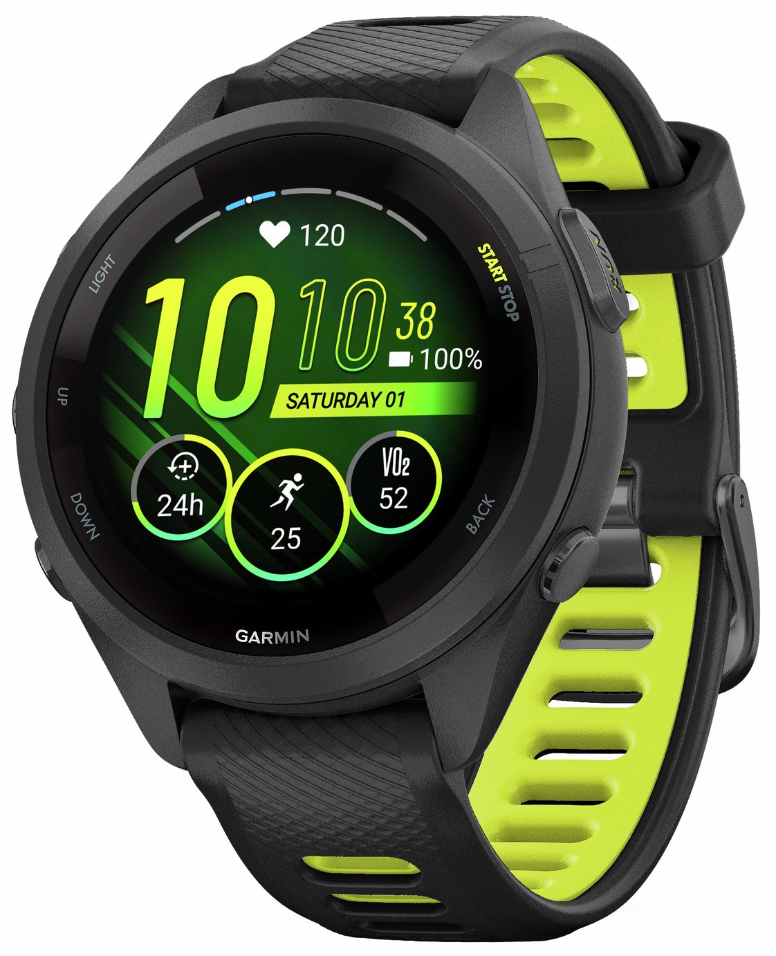 Garmin Forerunner 265S 42mm Running Smart Watch Black/Yellow