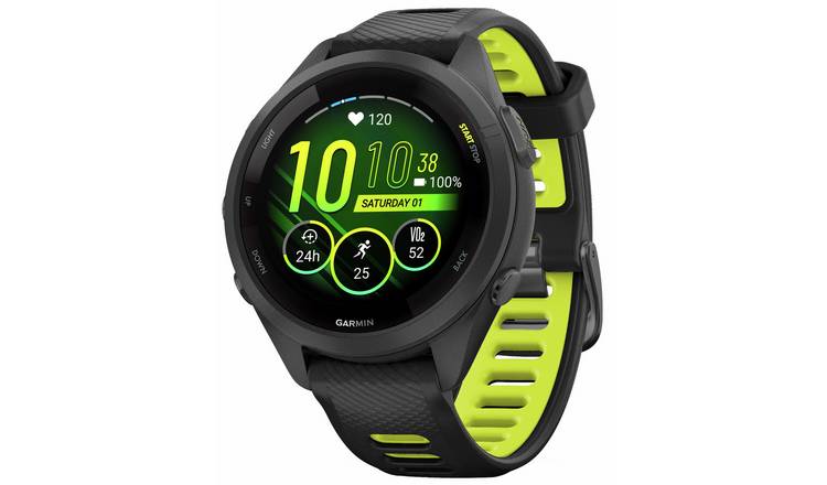 Garmin Forerunner 265S 42mm Running Smart Watch Black/Yellow