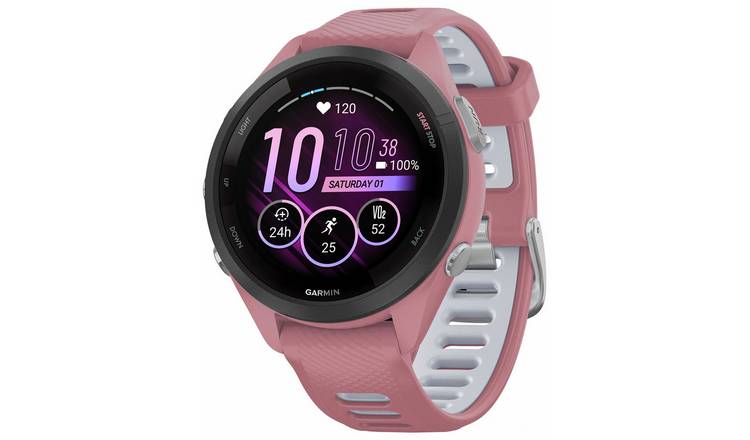 Garmin Forerunner 265S 42mm Running Smart Watch - Pink/Grey