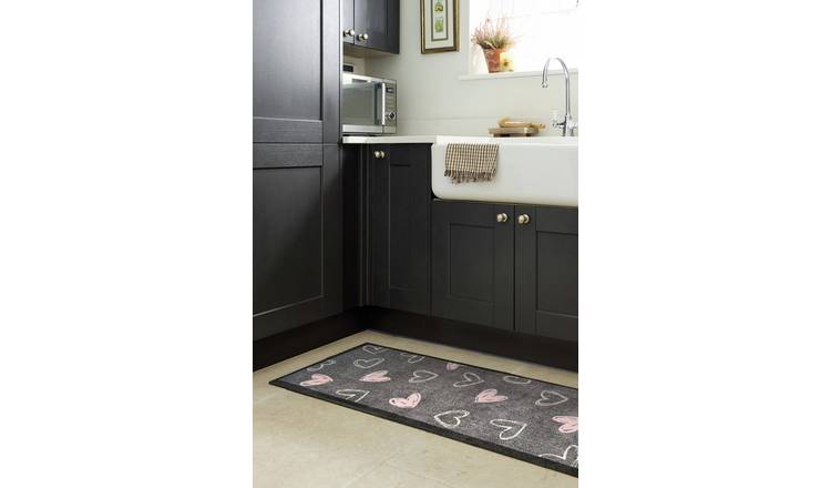 My Mat Welcome Hearts Short Pile Runner - 50x150cm