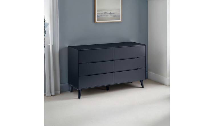 Julian Bowen Alicia 6 Drawer Chest - Anthracite