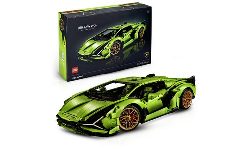 Lego Technic Lamborghini Sián has Scissor Doors, Paddle Shifter