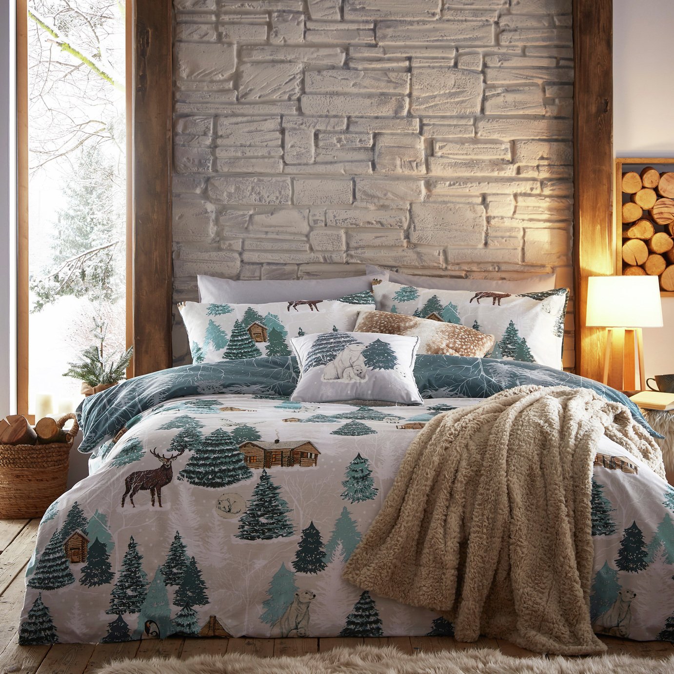 Articus Blue Bedding Set Single