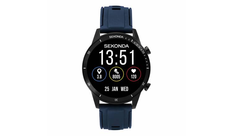 Sekonda Active Go Blue Silicone Strap Smart Watch