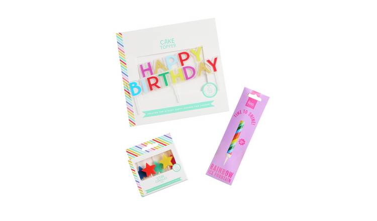 Mad Party Bright Cake Topper Kit