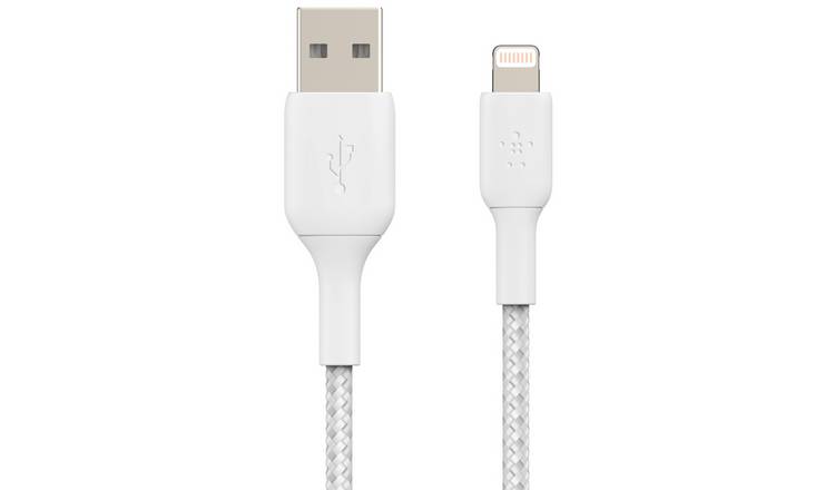 Belkin 1m Lightning to USB-A Braided Cable - White