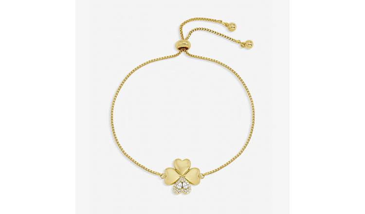 Inicio Gold Plated Crystal Toggle Bracelet