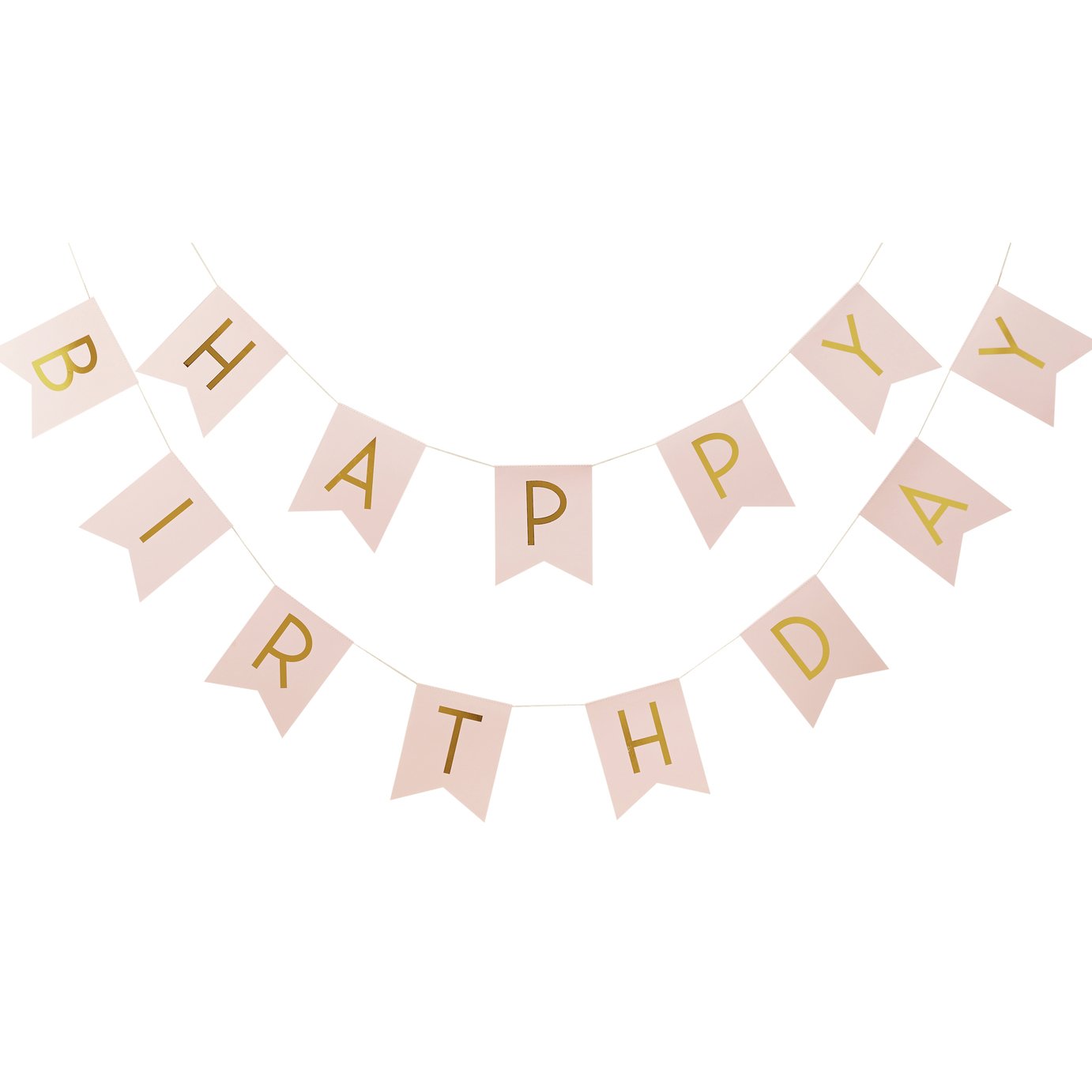 Ginger Ray Pink Happy Birthday Bunting