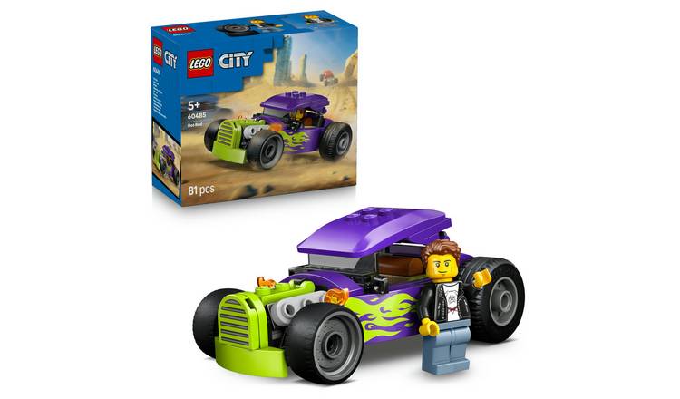 LEGO City Hot Rod Race Car Toy - Model Kit 60485 PREORDER