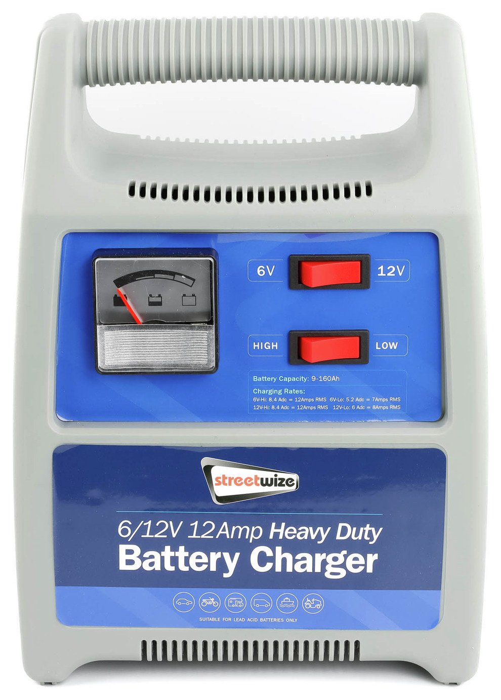 Streetwize 12 Amp 12V Automatic Battery Charger. Review