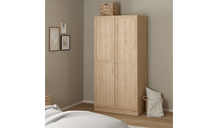 Furniture To Go Brande 2 Doors Wardrobe - Natural