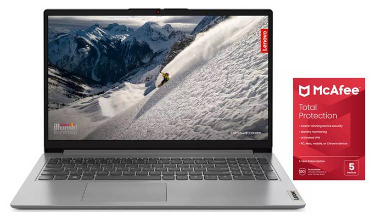 Lenovo IdeaPad 1 15.6in Ryzen 3 8GB 512GB Laptop Bundle