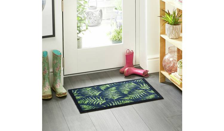 My Mat Fern Leaves Short Pile Doormat - 50x75cm