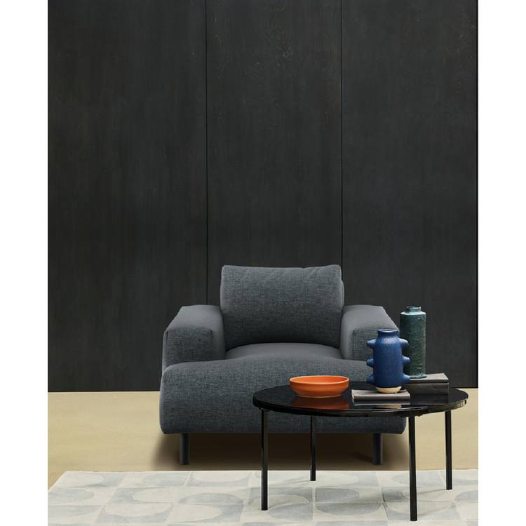 Habitat Julien Fabric Armchair - Dark Green 0