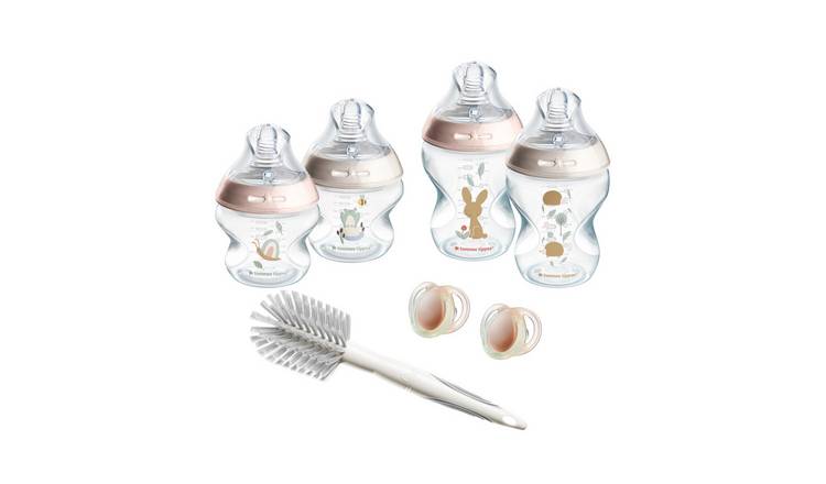 Tommee Tippee Natural Starter Baby Bottle Kit- Pink