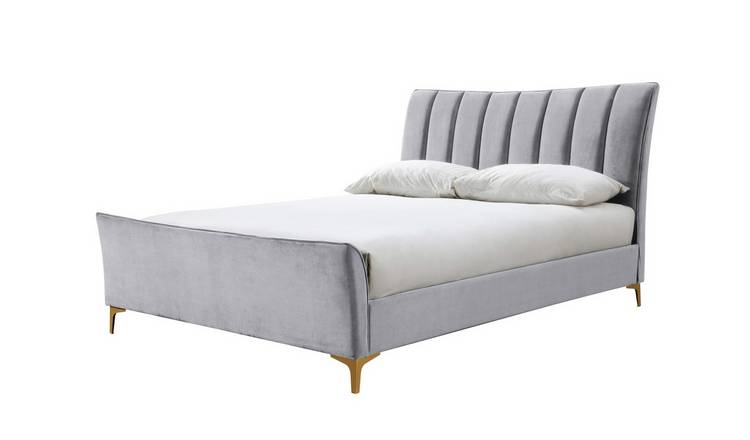 Birlea Clover Small Double Fabric Bed Frame - Grey