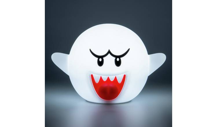 Super Mario Boo SquishyGlo Silicone Desk Lamp - White