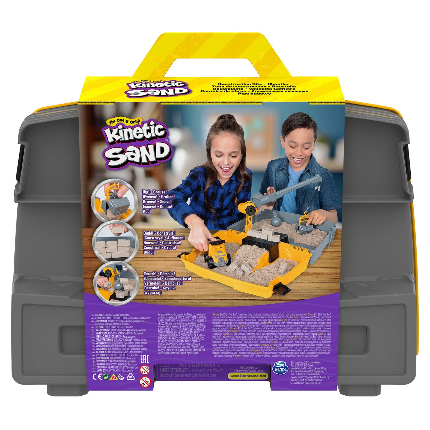 Kinetic Sand Construction Box Playset Review