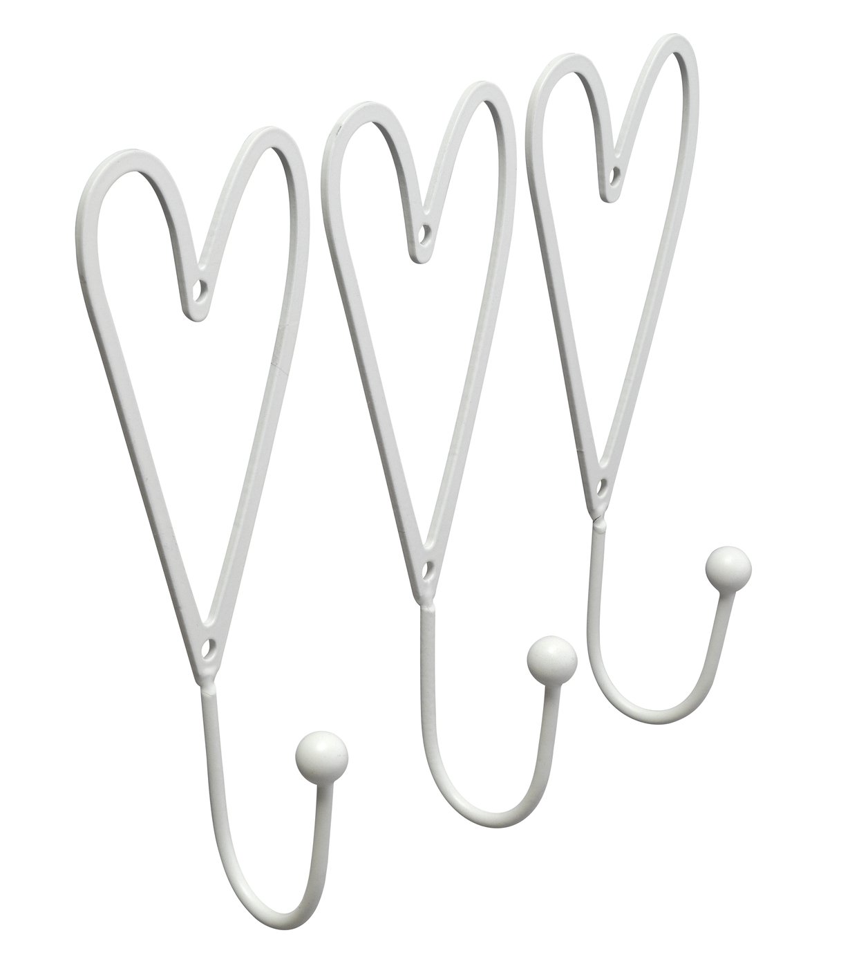 Argos Home Pack of 3 heart hooks Review