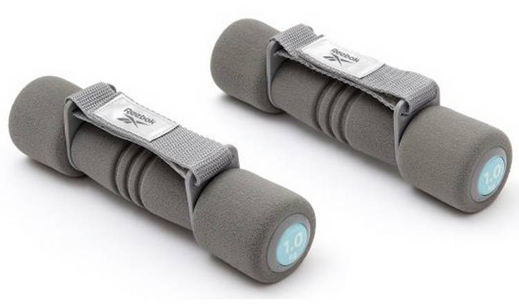 Reebok Softgrip Dumbbells - 2 x 1kg