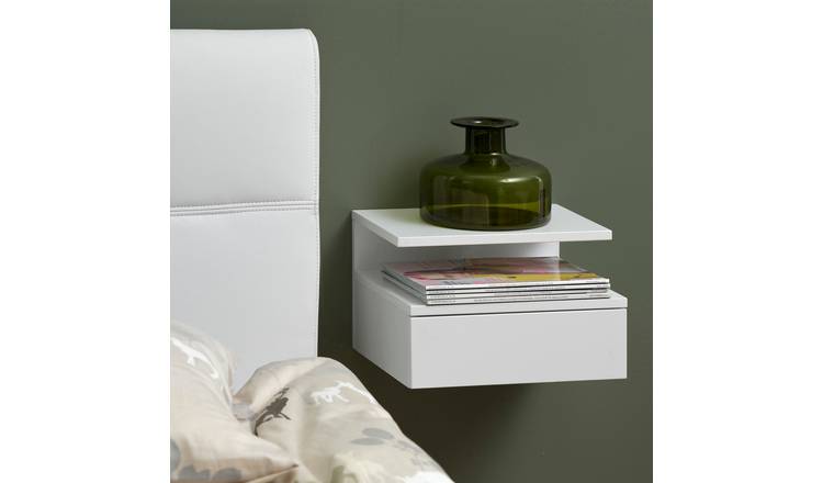 Furniture To Go Ashlan 1 Drawer Bedside Table - White