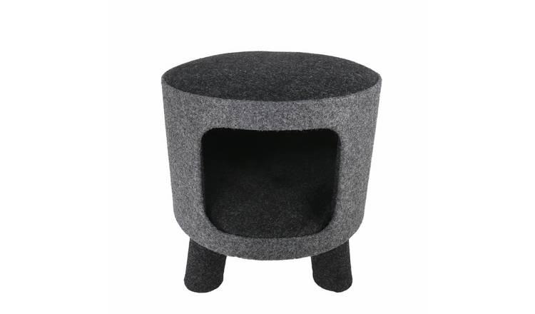 Rosewood Pet Charcoal Felt Cat Stool