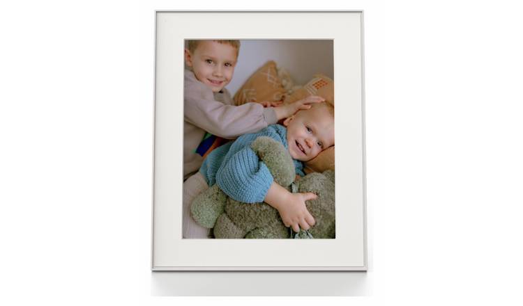 AURA Walden 15 Inch Digital Photo Frame - Clay White