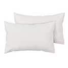 Buy Argos Home Brushed Cotton Standard Pillowcase Pair - Cream ...