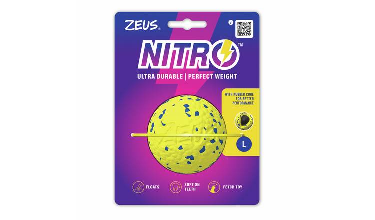 Zeus NITRO 7.6cm Weighted Dog Ball  - Large